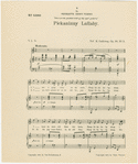 Pickaninny lullaby