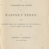 A voice from Harper's Ferry, title page