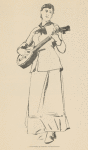 Figure Study, by Frederic Crowninshield [Woman playing the banjo]
