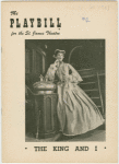 Program for the opening night (3/29/1951) of The King and I