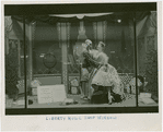 Photograph of the Liberty Music Shop window display advertising the cast album of The King and I