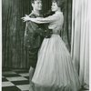 Manolo Fabregas (The King) and Eileen Brennan (Anna Leonowens) in the 1963 revival of The King and I