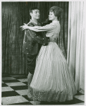 Manolo Fabregas (The King) and Eileen Brennan (Anna Leonowens) in the 1963 revival of The King and I