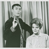 Manolo Fabregas (The King) and Eileen Brennan (Anna Leonowens) in the 1963 revival of The King and I