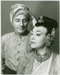 Ted Beniades (The Kralahome) and Anita Darian (Lady Thiang) in the 1968 revival of The King and I