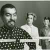 Michael Kermoyan (The King), Constance Towers (Anna Leonowens) and Anita Darian (Lady Thiang) in the 1968 revival of The King and I
