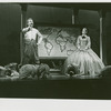 Michael Kermoyan (The King), Constance Towers (Anna Leonowens) and cast in the 1968 revival of The King and I
