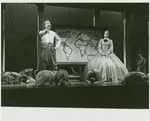 Michael Kermoyan (The King), Constance Towers (Anna Leonowens) and cast in the 1968 revival of The King and I