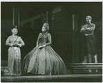 Anita Darian (Lady Thiang), Constance Towers (Anna Leonowens) and Michael Kermoyan (The King) in the 1968 revival of The King and I