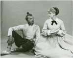 Michael Kermoyan (The King) and Angela Lansbury (Anna Leonowens replacement) in the 1977 revival of The King and I