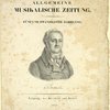 J. G. Schicht [on cover of] Allgemeine Musikalische Zeitung, fünf und zwanzigster Jahrgang.