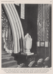 The general scheme of black and silver is carried out in details and the Chanin Auditorium...