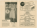 Program (Feb. 26-Mar. 3, 1951) for the pre-Broadway tryout of The King and I at the Shubert Theatre (New Haven, Conn.)