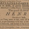 Ad: The Good Sloop, Henry