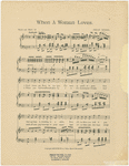 When a woman loves