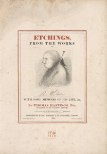 Etchings from the works of Richard Wilson; with some memoirs of his life, etc. by Thomas Hastings ...