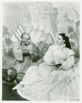 Yul Brynner (The King) and Patricia Morison (Anna Leonowens replacement) in The King and I