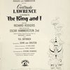 Souvenir program for The King and I