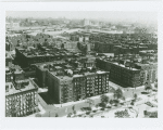 Aerial view of Harlem, looking southeast, possibly from Edgecombe Avenue above Colonial (now Jackie Robinson) Park, in 1939