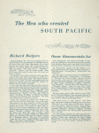 Souvenir program for the 1957 revival of South Pacific