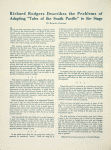 Souvenir program for the 1957 revival of South Pacific
