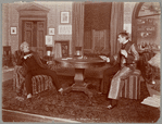 George Wessels and William Gillette in a scene from Sherlock Holmes