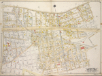 Queens, Vol. 2A, Double Page Plate No. 11; Part of Ward Two Newtown. [Map bounded by Woodside Ave., 19th St., South Railroad Ave., Lauronson St., Maurice Ave., Nagy St.; Including Stoutenburgh St., Stedman Ave., Betts Ave., 5th St., Skillman Ave.]