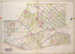 Queens, Vol. 2A, Double Page Plate No. 12; Part of Ward Two Newtown. [Map bounded by Roosevelt Ave., Vandine St., Card PL., Hanover Ave., Maurice Ave.; Including Queens Blvd., 19th St., Woodside Ave., Baxter Ave.]