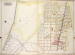 Queens, Vol. 2A, Double Page Plate No. 25; Part of Ward Two Newtown. [Map bounded by Proctor St., Cypress Hills Cemetery, Mount Carmel Cemetery, Epsilon PL., Myrtle Ave.; Including  Schley St., Fremont St., Shaler St., Traffic St., Admiral St., Marthur Pl., Metropolitan Ave.]