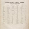 Index to New Street names for Easterly part of Jamaica (4th Ward).