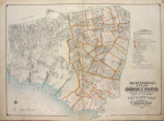 Index map to Volume One A. Atlas of the Borough of Queens Easterly part of Jamaica part of 4th Ward city of New York. Published by E. Belcher Hyde, 5 Beekman St., Manhattan, 97 Liberty St., Brooklyn. 1918.
