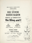 Souvenir program for the 1964 revival of the King and I