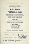 Program for the pre-Broadway try-out (October 3-10, 1959) of The Sound of Music at the Shubert Theatre (New Haven, Conn.)
