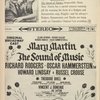 Program (dated 11/20/1961) for The Sound of Music with Martha Wright (Maria Rainer replacement)