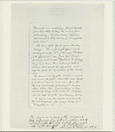 Manuscript page of The life of George Washington identified at foot, by George P. Putnam, Irving's final publisher, and good friend, as from Volume IV. The rectangular stamp on top indicates that this item was originally in the The New York Public Library's Ford Collection, presented by J. Pierpont Morgan
