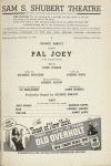 Program (dated 7/14/41) for Pal Joey