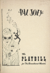 Program (dated 12/24/52) for the 1952 revival of Pal Joey