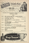 Program (dated 12/24/52) for the 1952 revival of Pal Joey
