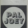 Program for the 1976 revival of Pal Joey