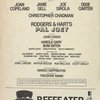 Program for the 1976 revival of Pal Joey
