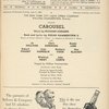 Program for the 1954 revival of Carousel