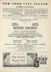 Program for the 1957 revival of South Pacific