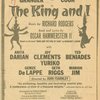 ...Farley Granger and Barbara Cook in The king and I. Music by Richard Rodgers. Book and lyrics by Oscar Hammerstein II...