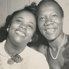 Portrait of activist Bessie Mitchell (left) and actress Beah Richards