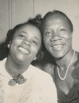 Portrait of activist Bessie Mitchell (left) and actress Beah Richards