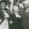 Holger Cahill with his mother and sister