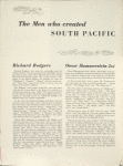 Souvenir program for South Pacific with Ray Middleton as Emile de Becque