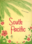 Souvenir program for South Pacific with Janet Blair as Nellie Forbush and Webb Tilton as Emile de Becque