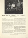 Souvenir program for South Pacific with Janet Blair as Nellie Forbush and Webb Tilton as Emile de Becque