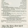 Program for the opening night (5/2/1997) of the revival of The King and I